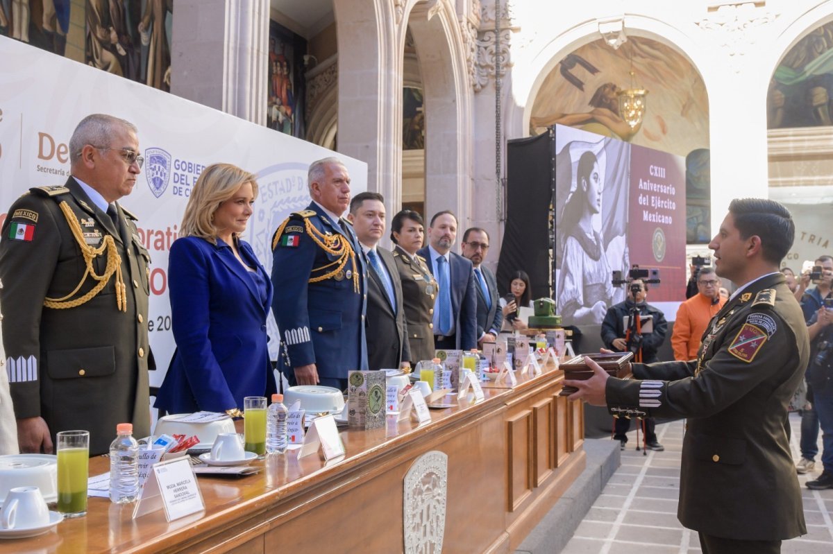 Gobernadora Maru Campos reconoce al Ejército Mexicano en su 113 aniversario y destaca coordinación por la seguridad en Chihuahua