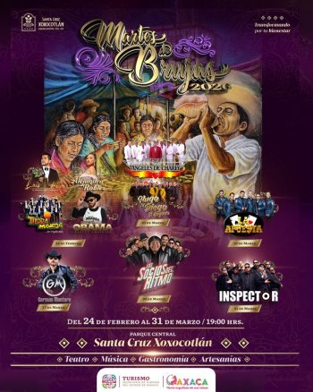 Martes de Brujas 2026 en Santa Cruz Xoxocotlán: un mes de cultura, gastronomía y música