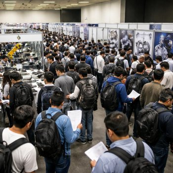 Más de 600 personas buscan empleo en feria del sector metalmecánico en San Luis Potosí