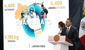 Reportan disminución del 65% en homicidios dolosos en Guanajuato y detenciones por delitos de alto impacto