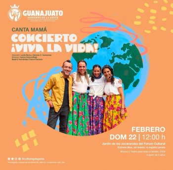 Secretaría de Cultura presenta concierto gratuito '¡Viva la Vida!' para público infantil y familiar en León