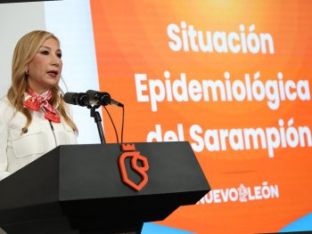 Secretaría de Salud aplica 548,865 dosis contra sarampión y anuncia vacunación drive-thru en estadio de Rayados