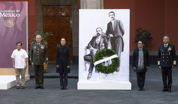 Gobierno de México conmemora 113 aniversario luctuoso de Madero y Pino Suárez