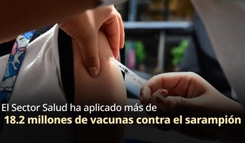 Salud aplica más de 18 millones de vacunas contra sarampión en estrategia nacional