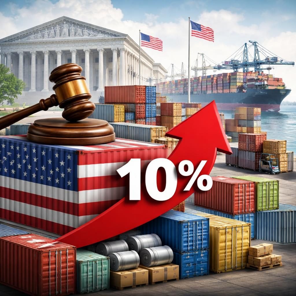 EE.UU. aplica nuevo arancel general del 10% tras fallo de la Corte Suprema, con duración de 150 días