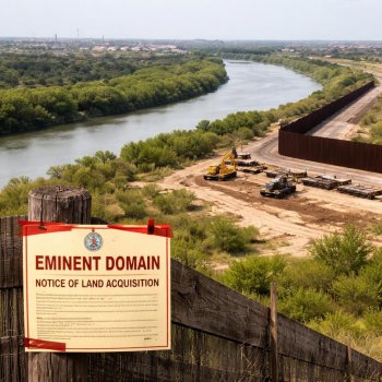 Laredo, Texas: Gobierno de Trump notifica expropiaciones para muro fronterizo en terrenos ribereños