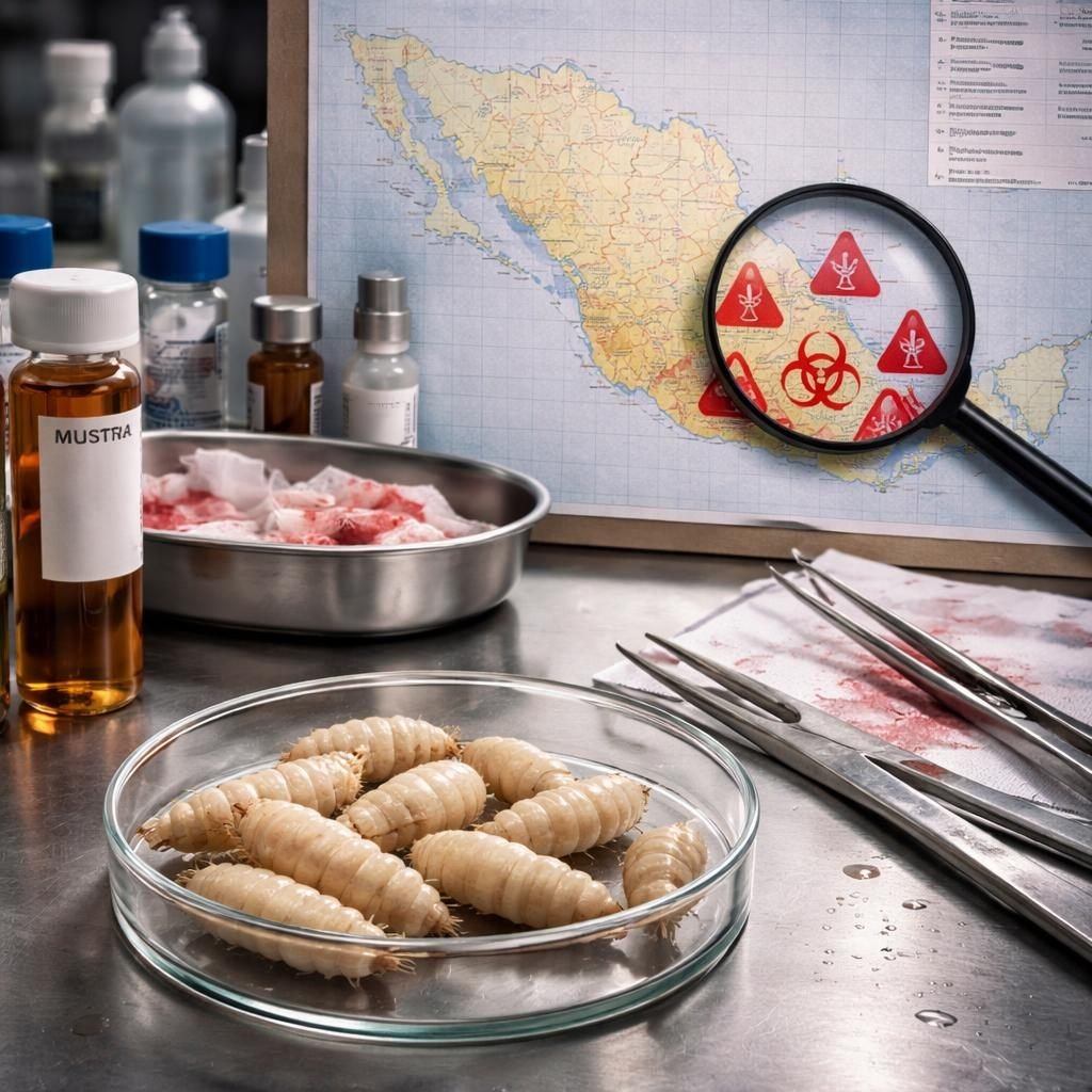 M&eacute;xico suma tres nuevas hospitalizaciones por miasis de gusano barrenador en la SE 6