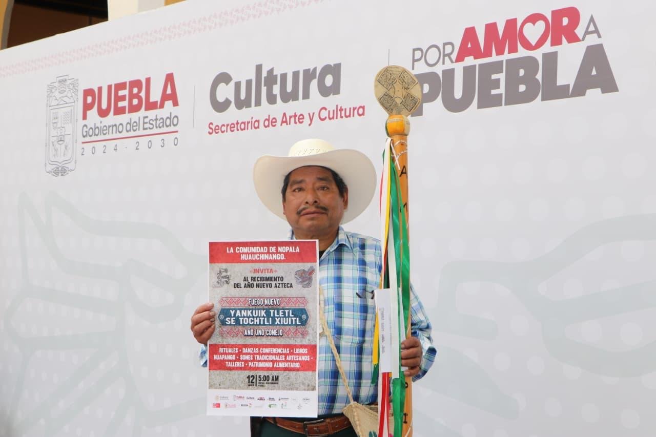 Gobierno de Puebla anuncia ritual prehispánico 'Yankuik Tletl – Fuego Nuevo' para el 12 de marzo en Huauchinango