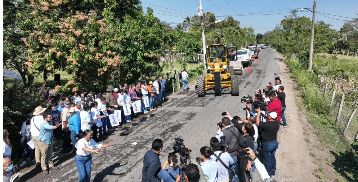 Gobierno de Tabasco inicia rehabilitaci&oacute;n del camino Villahermosa-Corregidora Ortiz-San Joaqu&iacute;n y anuncia inversi&oacute;n federal en infraestructura