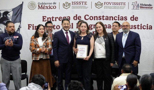 ISSSTE entrega más de 200 finiquitos a derechohabientes con deudas problemáticas en FOVISSSTE