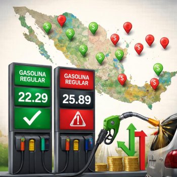 Profeco revela estaciones con precios justos y caros de gasolina regular; promedio nacional es de $23.55