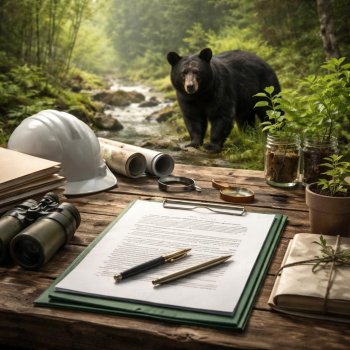 Semarnat y Grupo Bimbo firman convenio para la conservación del oso negro mexicano