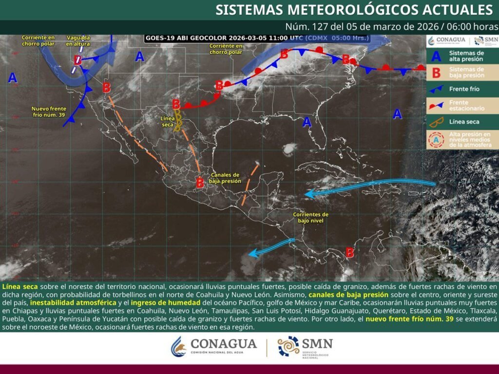 Pronostican tormentas eléctricas y vientos fuertes para Oaxaca; temperaturas se mantendrán cálidas