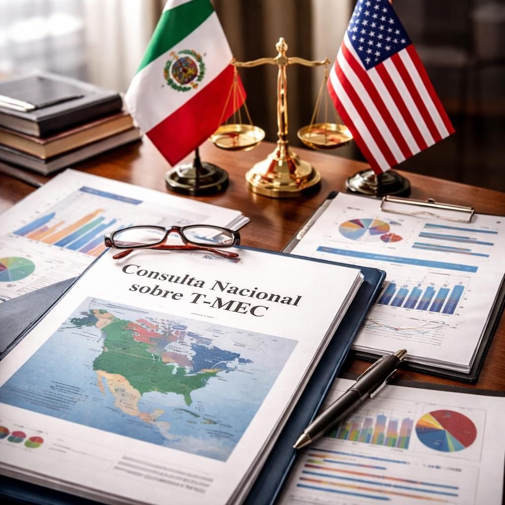 México presenta resultados de consulta nacional sobre T-MEC y anuncia inicio de conversaciones con EU