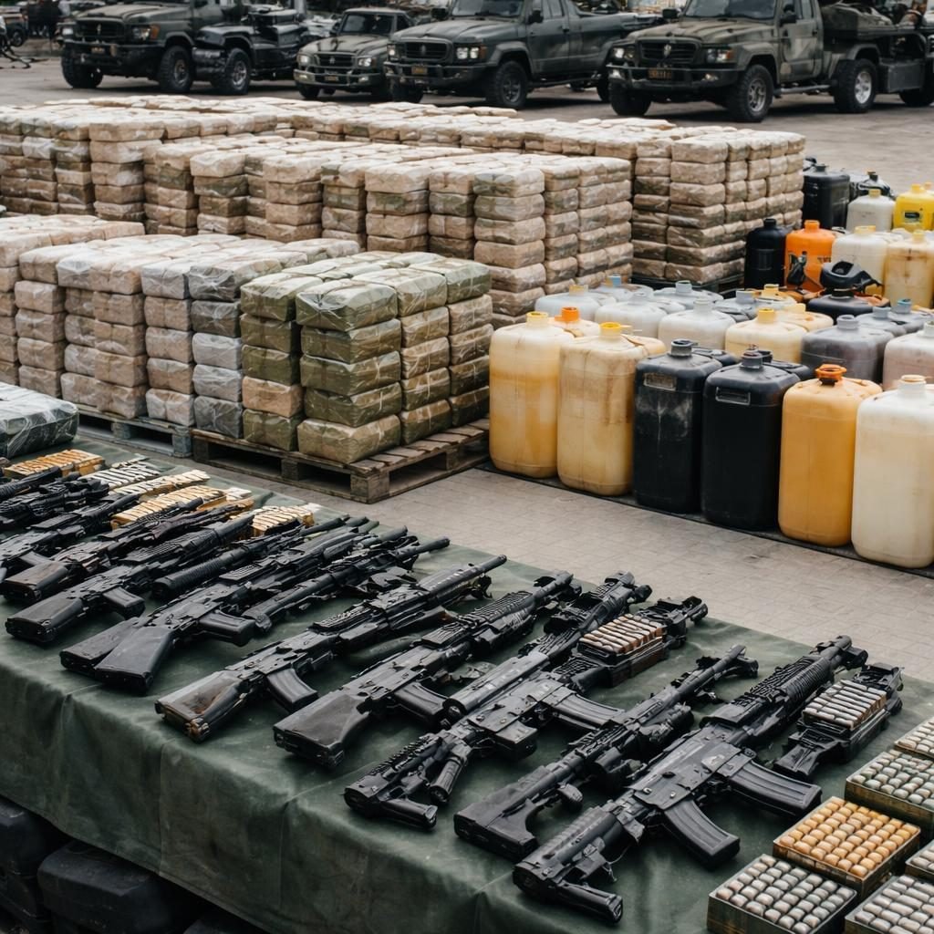 Gabinete de Seguridad reporta operativos en nueve estados con incautaci&oacute;n de drogas, armas y combustible