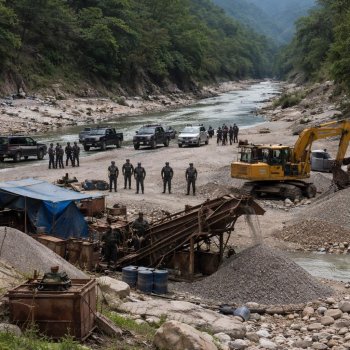 Detienen a 19 personas por ecocidio y asociación delictuosa en operativo en el río Xelajú, Motozintla