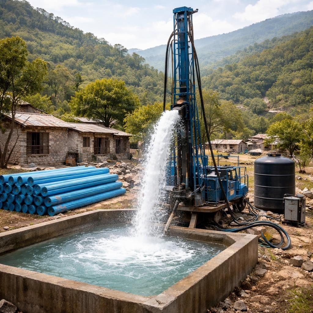 Estado Fortalece el Abasto en Comunidades Ind&iacute;genas con Perforaci&oacute;n de Pozo Profundo en Chalchocoyo