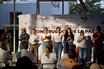 Feria del Bienestar acerca trámites y servicios gratuitos a habitantes de Las Palmas en Colima