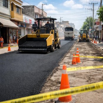 Rehabilitación de calle Melchor Ocampo en Soledad avanza contra reloj para eventos masivos