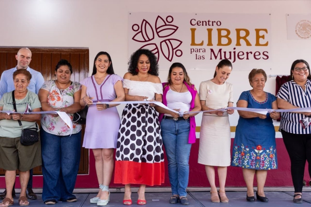 Gobernadora de Colima destaca compromiso federal con mujeres durante inauguraci&oacute;n de Centro LIBRE en Coquimatl&aacute;n