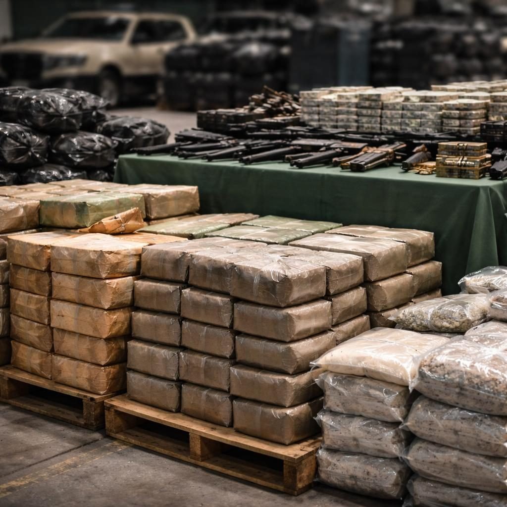 Operaci&oacute;n de seguridad reporta m&aacute;s de 12 mil detenciones y asegura toneladas de droga y armas