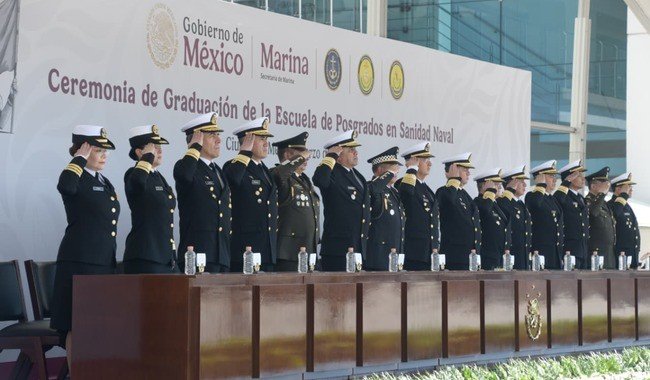 Se grad&uacute;an 58 especialistas en Sanidad Naval de la Armada de M&eacute;xico