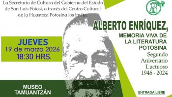 Homenaje artístico-cultural a Alberto Enríquez en su segundo aniversario luctuoso