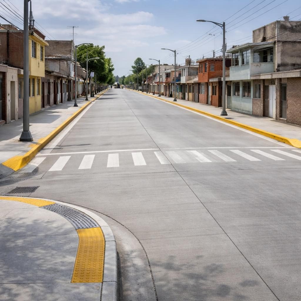 Villa de Pozos moderniza calles con concreto hidr&aacute;ulico para mejorar movilidad y seguridad