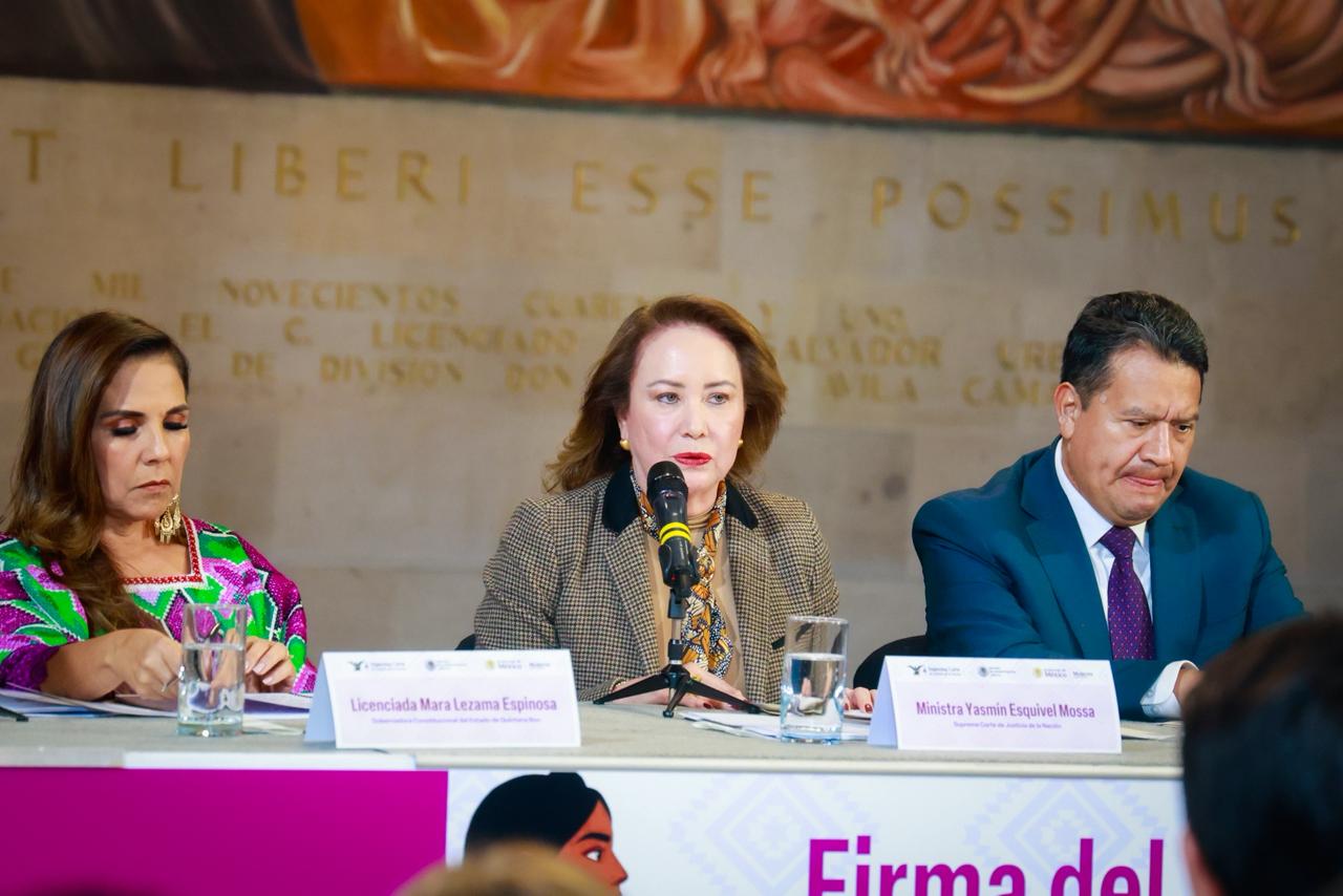 Firman SCJN y Secretaría de las Mujeres convenio para fortalecer acceso a la justicia 