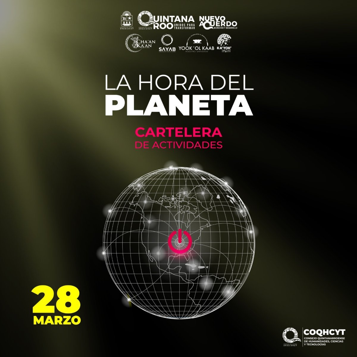 Planetarios de Quintana Roo se suman a 'La Hora del Planeta' con actividades el 28 de marzo