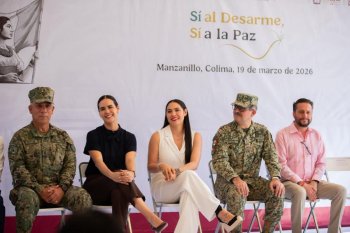 Gobierno de México inicia campaña 'Sí al Desarme, Sí a la Paz' en Manzanillo, Colima