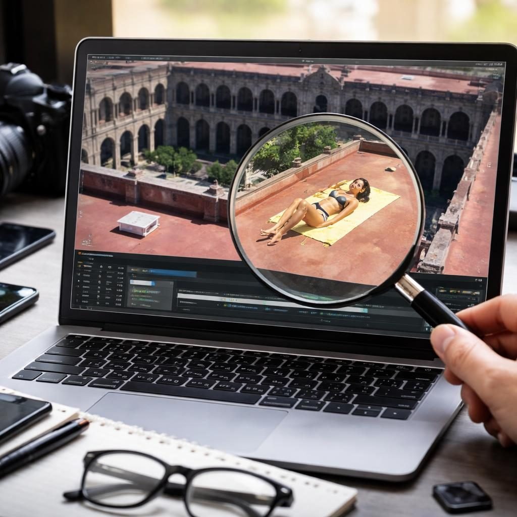 Video de mujer tomando el sol en Palacio Nacional es analizado por expertos en verificación digital