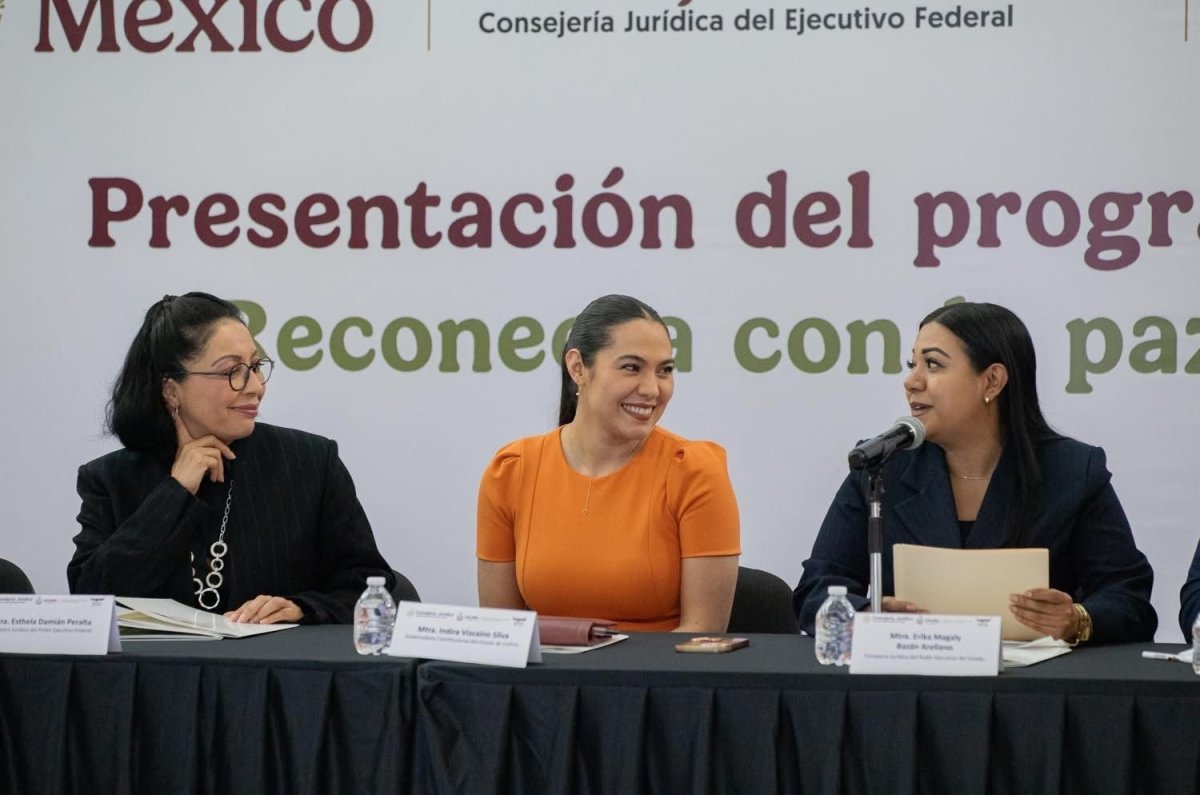 Gobernadora Indira Vizca&iacute;no presenta programa Reconecta con la Paz en Colima