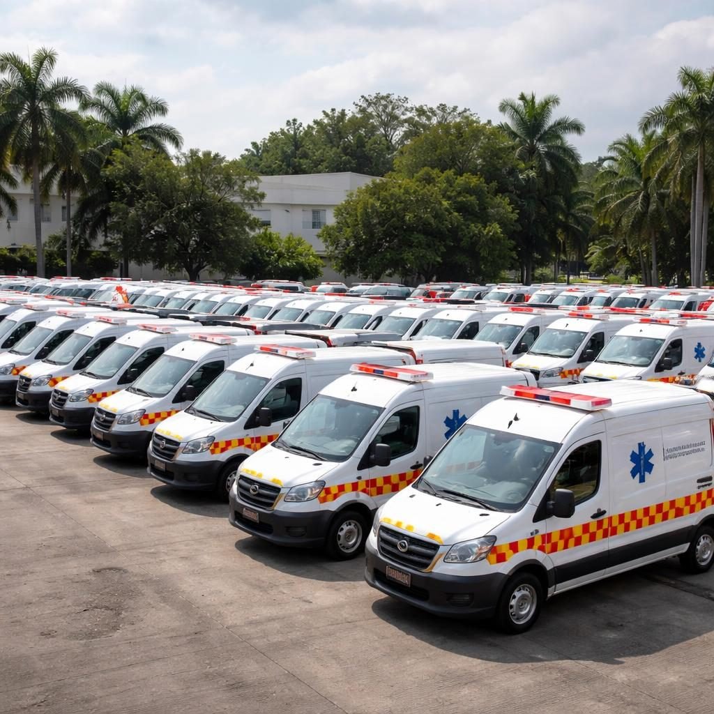 Gobierno de Tabasco fortalece atenci&oacute;n prehospitalaria con 20 nuevas ambulancias de alta tecnolog&iacute;a