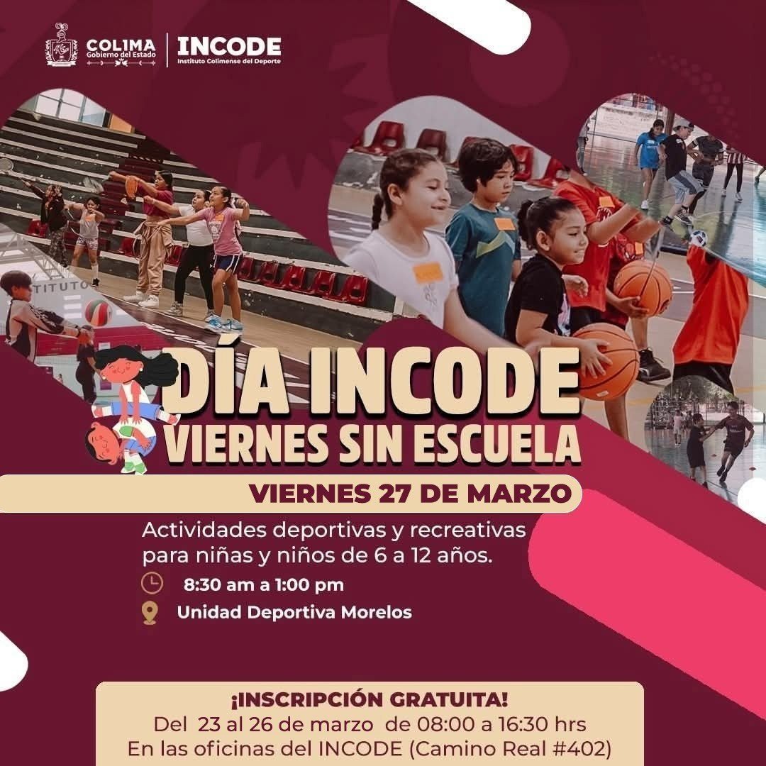 Incode ofrece actividades gratuitas para ni&ntilde;as y ni&ntilde;os durante 'Viernes sin Escuela'