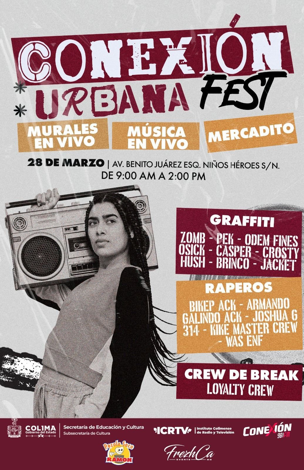 ICRTV invita al Conexi&oacute;n Urbana Fest para celebrar la cultura urbana en Villa de &Aacute;lvarez