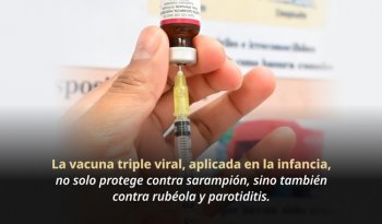 Autoridades sanitarias enfatizan la necesidad de coberturas de vacunación superiores al 95% para contener el sarampión