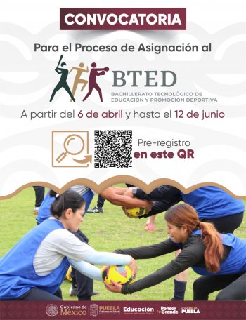 Abre SEP Puebla pre-registro para nuevo Bachillerato Tecnológico en Educación y Promoción Deportiva