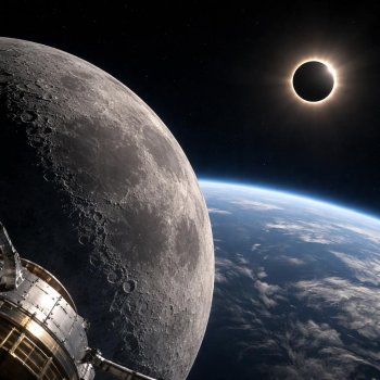 Artemis II capta imágenes inéditas del lado oscuro de la Luna y un eclipse solar desde el espacio