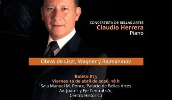 Claudio Herrera celebra 30 años de carrera con concierto 'Noche de serenata' en Bellas Artes