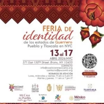 Guerrero, Puebla y Tlaxcala llevan Feria de Identidad 2026 a migrantes en Nueva York