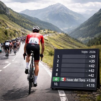 Isaac del Toro se afianza en el Top 10 de la Vuelta al País Vasco 2026 tras segunda etapa