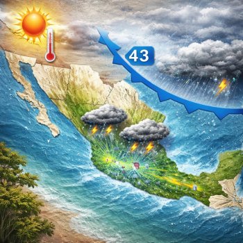 Pronóstico meteorológico: Lluvias intensas en 24 estados y temperaturas extremas este martes
