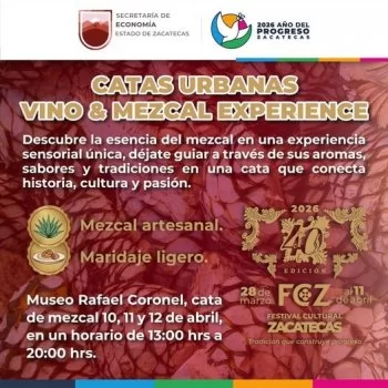 Catas Urbanas del Mezcal cierran con broche de oro el 40 Festival Cultural Zacatecas 2026