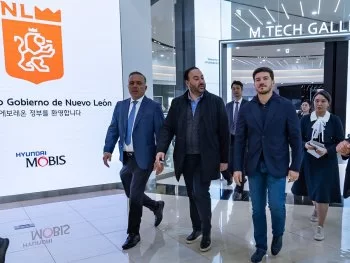 Gobernador Samuel García asegura inversión de Hyundai Mobis por mil millones de pesos en Nuevo León