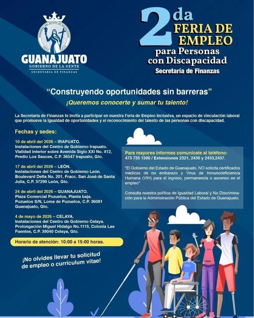Secretar&iacute;a de Finanzas convoca a la 2da Feria de Empleo Inclusiva para personas con discapacidad