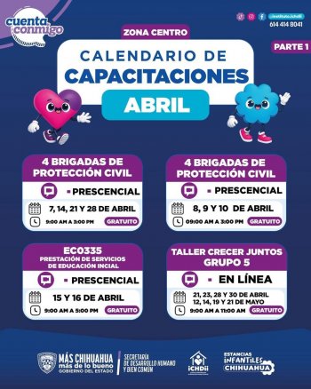 Ichdii capacita a personal de estancias infantiles con talleres en todo Chihuahua