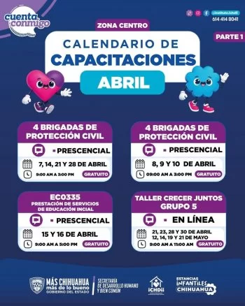 Ichdii capacita a personal de estancias infantiles con talleres en todo Chihuahua