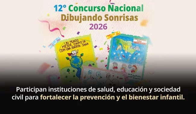Lanzan el 12° Concurso Nacional Dibujando Sonrisas 2026 para promover salud bucal infantil