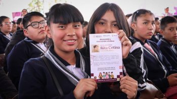 Beca Rita Cetina fortalece permanencia escolar en San Luis Potosí con apoyo a más de 190 mil estudiantes
